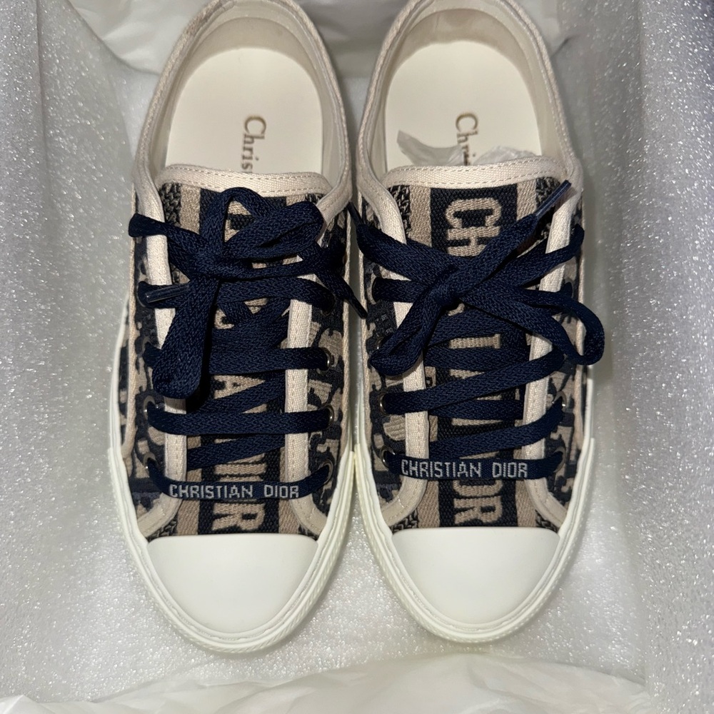 Dior Navy and Cream Women's Sneakers
